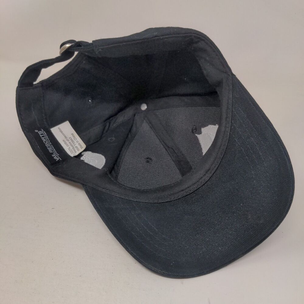 Kirkwood Slideback Hat Black One Size Adjustable Embroidered 6 Panel Vail Resort - Picture 6 of 7